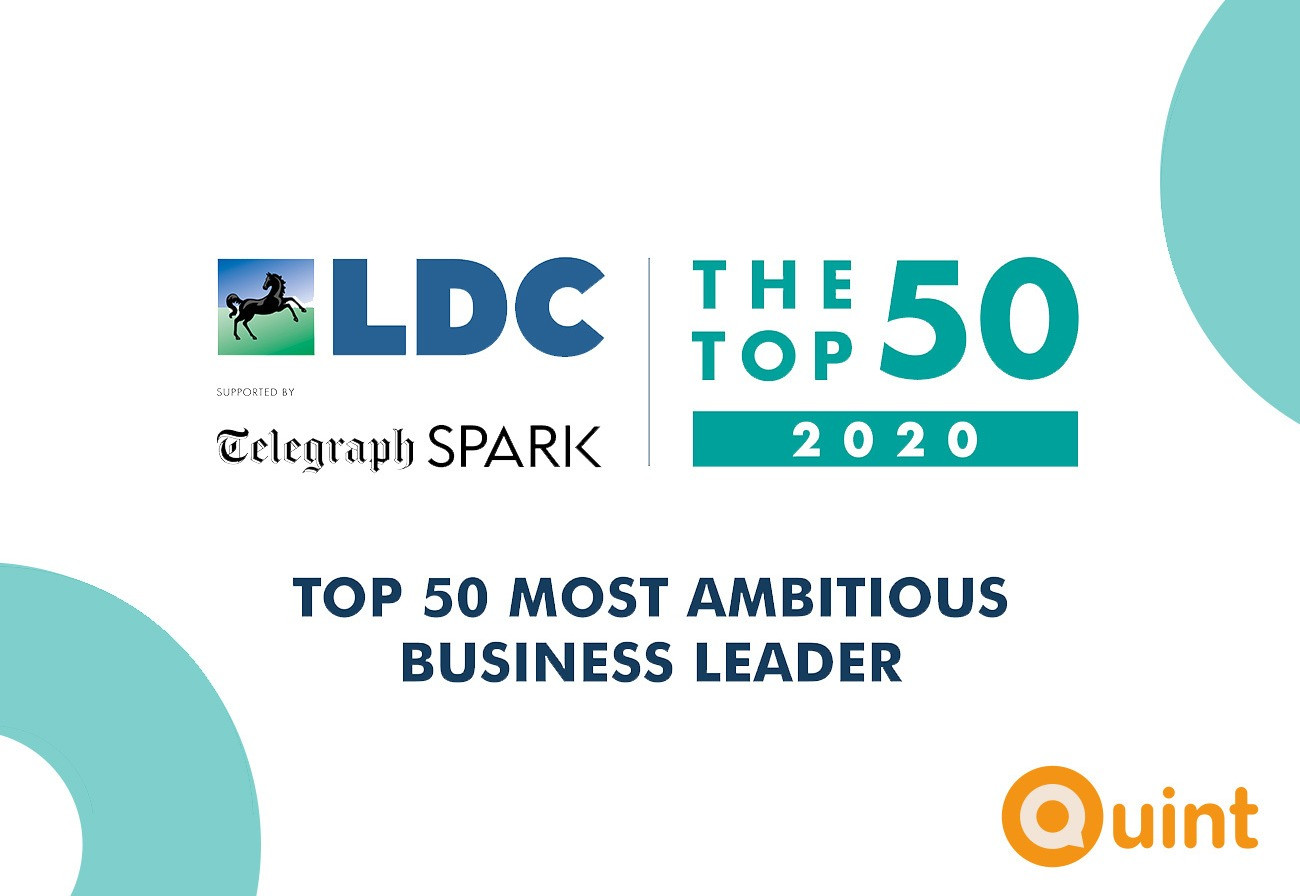 Quint Group Founder & CEO in Top 50 Most Ambitious Business Leaders