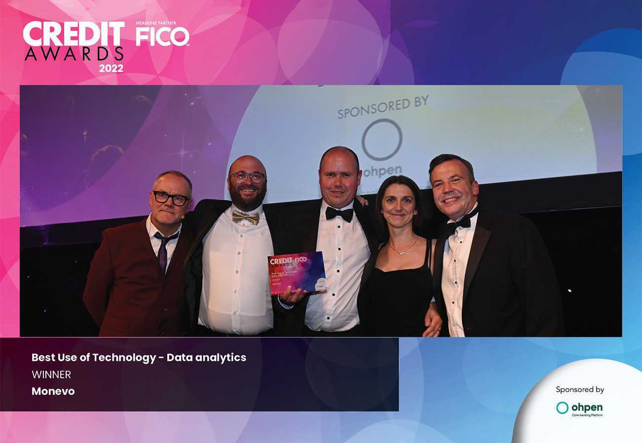 Monevo win at Credit Awards